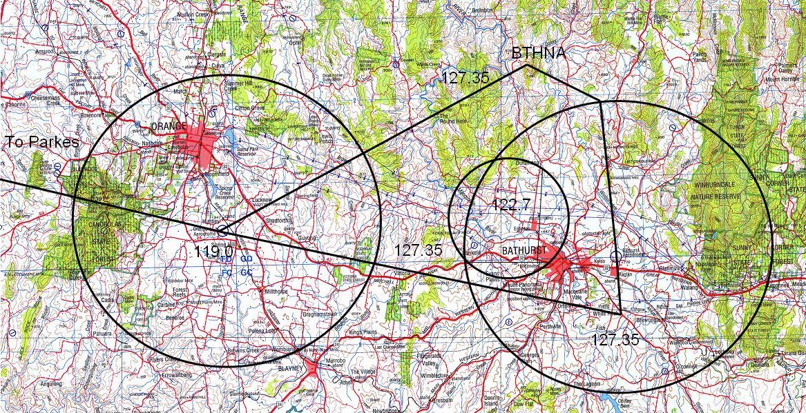 Radio frequencies map - click to enlarge
