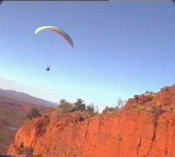 Dave Humphrey and Julian McPherson at Mt Nameless in the Hamersley Range (Video capture by Mike Annear)