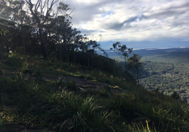 Looking left from launch
