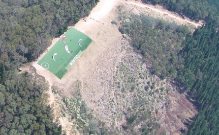 Mystic launch from the air