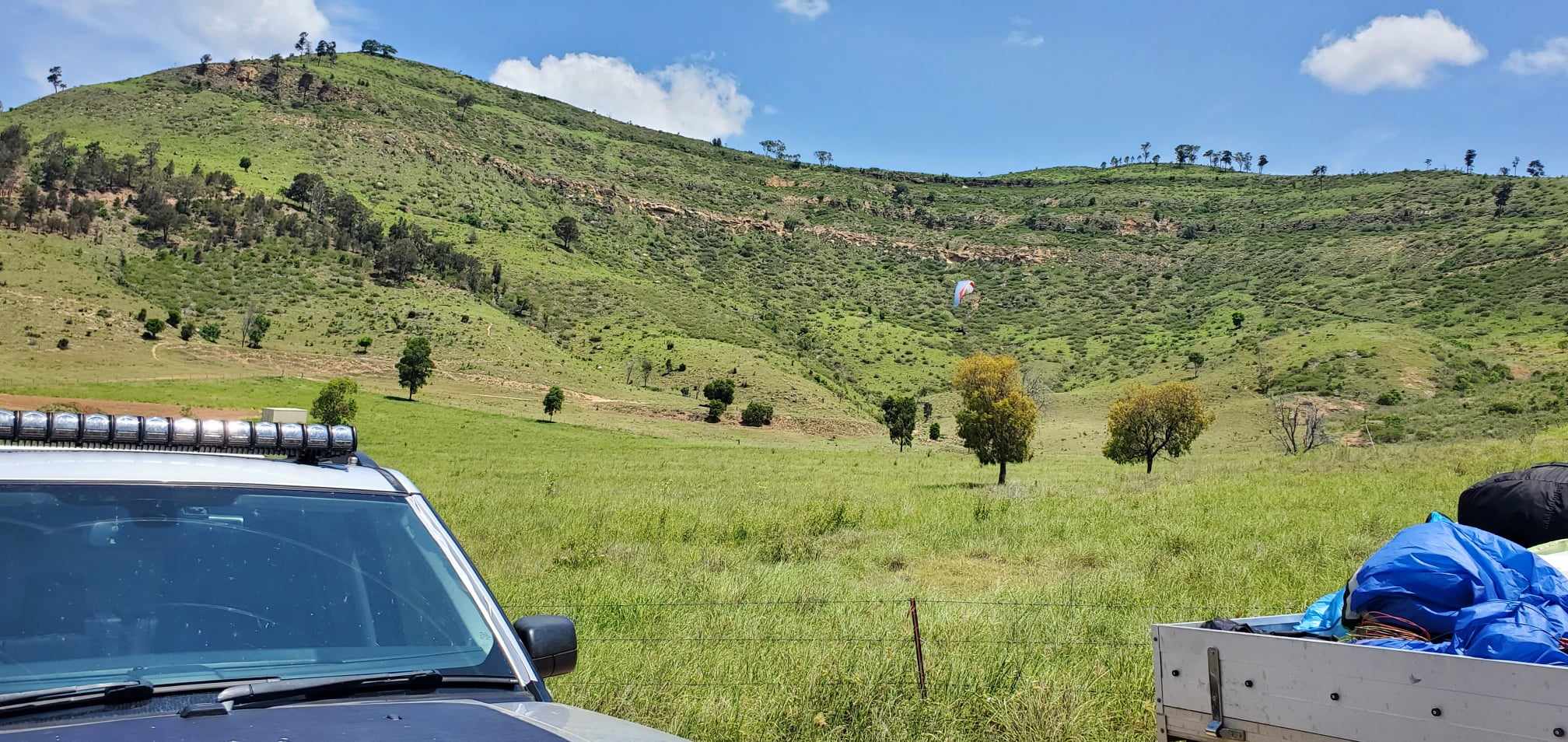 View of the site from the landing paddock